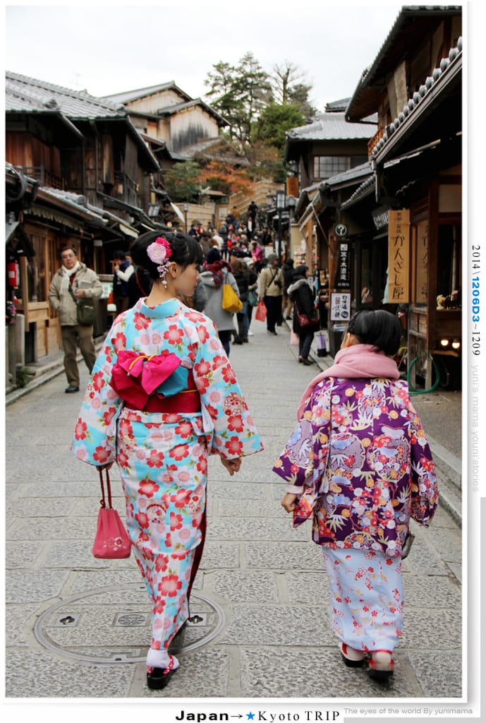【婗媽看世界】D3：京都│夢館和服：清水寺：二年阪：三年阪(上)