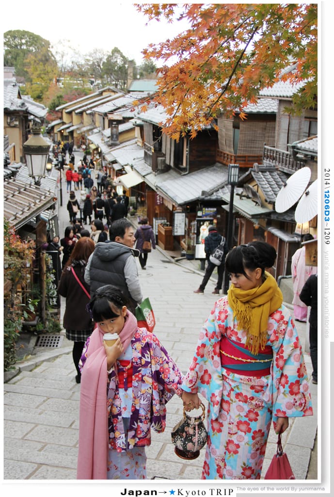 【婗媽看世界】D3：京都│夢館和服：清水寺：二年阪：三年阪(上)