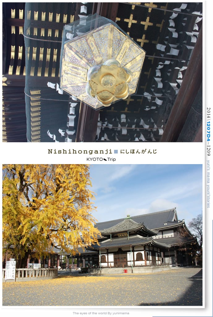 【婗媽看世界】D4:西本願寺│金黃耀眼的銀杏~溫暖了大小殿堂。 - 第3張圖 【婗媽看世界】D4:西本願寺│金黃耀眼的銀杏~溫暖了大小殿堂。