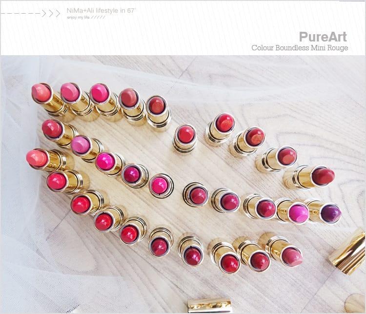 【美妝】淨萃雅藝PureArt不色限迷你唇膏:::絲絨霧感、經典亮感～大玩唇彩間的化妝舞會