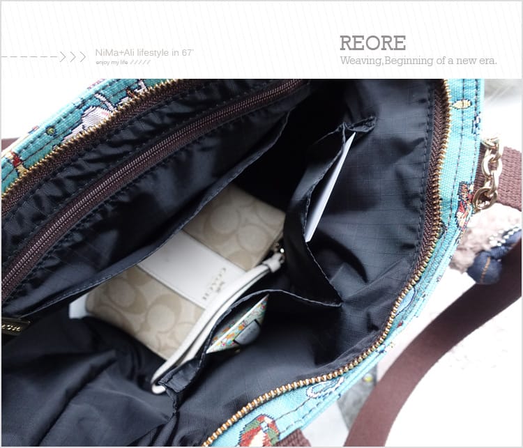 【穿搭】REORE環保手工緹花織畫包:::耐磨耐刮獨特的開心馬戲團織畫包也能搭出個性的自己~