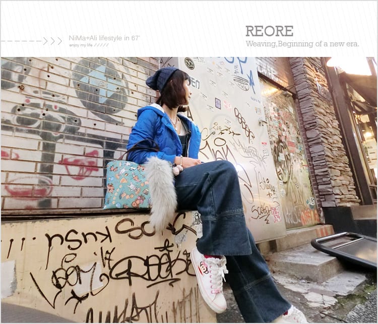 【穿搭】REORE環保手工緹花織畫包:::耐磨耐刮獨特的開心馬戲團織畫包也能搭出個性的自己~