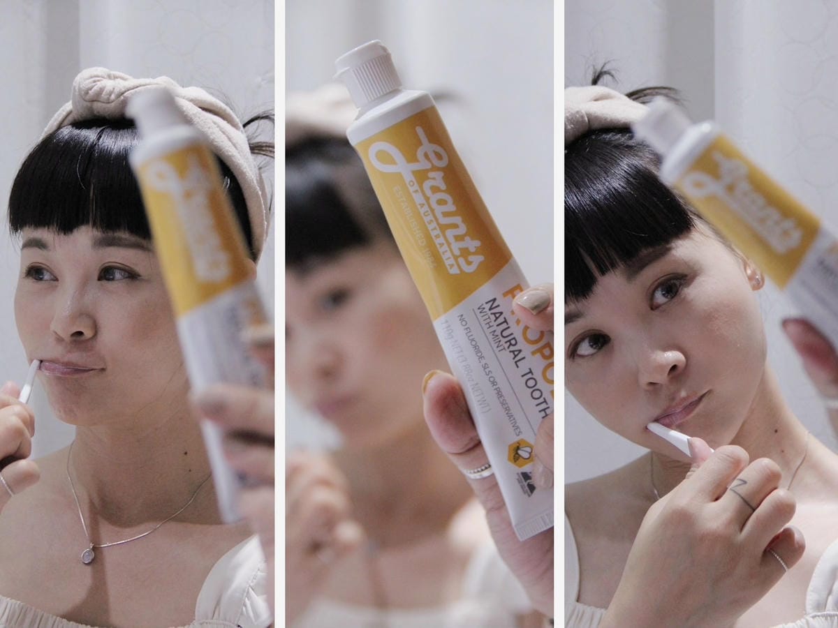 澳洲grants 格蘭特大自然蜂膠抗敏草本牙膏